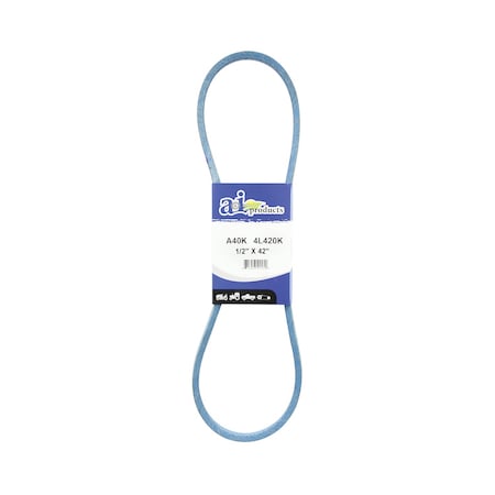 A & I Products Aramid Blue V-Belt (1/2" X 42" ) 18.5" x3.7" x0.4" A-A40K